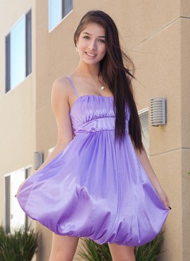 Megan Salinas - new shiny dress